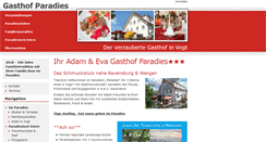 Desktop Screenshot of gasthof-paradies.de